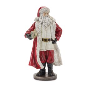 Santa w/Books (Set of 2) 12.75"H Resin