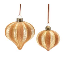 Ornament (Set of 12) 3.25"H, 4.5"H Glass