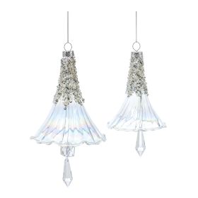 Ornament (Set of 6) 5.25"H, 7.25"H Glass