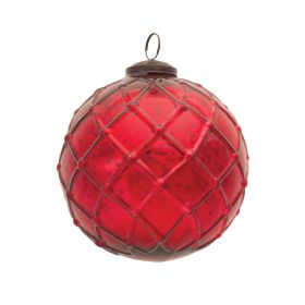 Ball Ornament (Set of 4) 5"D Glass