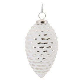 Pine Cone Ornament (Set of 4) 6.25"H Glass