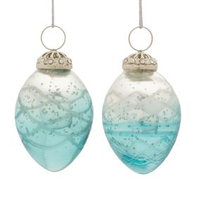 Ornament (Set of 6) 4"H Glass