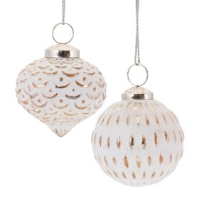 Ornament (Set of 6) 3"H Glass
