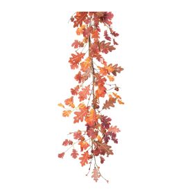 Oak Leaf Garland (Set of 2) 5'L Polyester