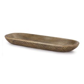 Tray (Set of 2) 18"L x 6.5"W x 2"H Resin
