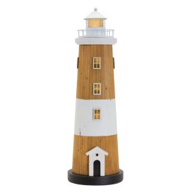 Lighthouse 18.5"H Wood/Metal