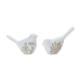 Bird (Set of 4) 3.25"H, 4"H Resin