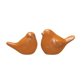 Bird (Set of 2) 3"H, 3.5"H Porcelain
