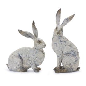 Rabbit (Set of 2) 9.75"H, 12"H Resin
