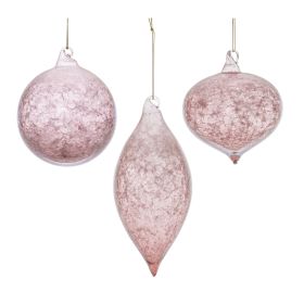 Ornament (Set of 6)  5"H, 5"H, 7"H Glass