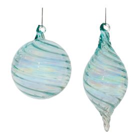 Ornament (Set of 6) 4"D, 7"H Glass