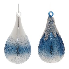 Ornament (Set of 6) 6"H Glass