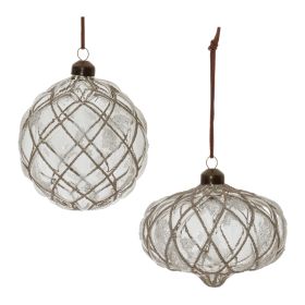 Ornament (Set of 6) 4"D, 4"H Glass