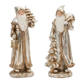 Santa (Set of 2) 12.25"H Resin
