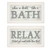 Trendy Decor 4U "Bath Relax" Framed Wall Art