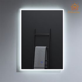 Eleshine  LED Bathroom Mirror 24x36 with Backlit, Lighted Vanity Mirror Bathroom Mirror with LED Lights, Anti-Fog LED Vanity Mirror, Dimmable, Memory