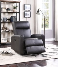 Blane Recliner (Power Motion); Brown Top Grain Leather Match