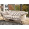 Dixie Sofa in Metallic Silver