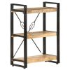 3-Tier Bookcase 23.6"x11.8"x31.5" Solid Mango Wood