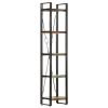 5-Tier Bookcase 15.7"x11.8"x70.9" Solid Reclaimed Wood