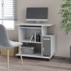 Computer Desk High Gloss White 31.5"x19.7"x29.5" Engineered Wood