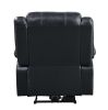Zuriel Power Recliner; Black PU