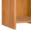 Bookshelf 11.8"x11.8"x43.3" Solid Wood Teak