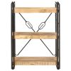 3-Tier Bookcase 23.6"x11.8"x31.5" Solid Mango Wood