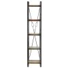5-Tier Bookcase 15.7"x11.8"x70.9" Solid Reclaimed Wood