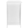 Single Door Bedside Cabinet with A Drawer White