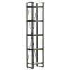 5-Tier Bookcase 15.7"x11.8"x70.9" Solid Reclaimed Wood