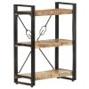 3-Tier Bookcase 23.6"x11.8"x31.5" Solid Mango Wood