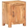 Bedside Cabinet 15.7"x11.8"x19.7" Solid Acacia Wood