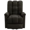 Power Lift Recliner Brown Fabric