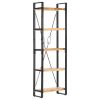 5-Tier Bookcase 23.6"x11.8"x70.9" Solid Mango Wood
