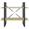 2-Tier Book Cabinet Sonoma Oak 31.5"x11.8"x27.6" Engineered Wood