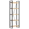 5-Tier Bookcase 23.6"x11.8"x70.9" Solid Mango Wood