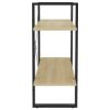 2-Tier Book Cabinet Sonoma Oak 31.5"x11.8"x27.6" Engineered Wood