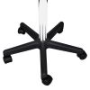 Office Stool White Faux Leather