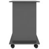 Computer Desk High Gloss Gray 31.5"x19.7"x29.5" Engineered Wood