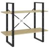 2-Tier Book Cabinet Sonoma Oak 31.5"x11.8"x27.6" Engineered Wood
