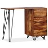 Writing Desk with 1 Drawer and 1 Cabinet Solid Sheesham Wood