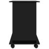 Computer Desk High Gloss Black 31.5"x19.7"x29.5" Engineered Wood