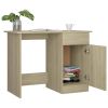 Desk Sonoma Oak 39.4"x19.7"x29.9" Engineered Wood
