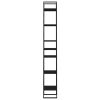 6-Tier Book Cabinet Black 15.7"x11.8"x82.7" Engineered Wood