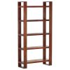 Book Cabinet Honey Brown 33.5"x11.8"x65.4" Solid Acacia Wood