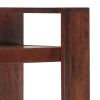 Book Cabinet Honey Brown 33.5"x11.8"x65.4" Solid Acacia Wood