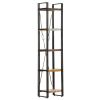 5-Tier Bookcase 15.7"x11.8"x70.9" Solid Reclaimed Wood