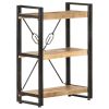 3-Tier Bookcase 23.6"x11.8"x31.5" Solid Mango Wood