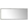 Bathroom Mirror Concrete Gray 35.4"x0.6"x14.6" Engineered Wood